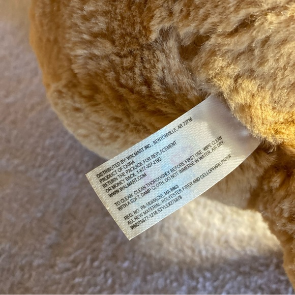 Spark Create Imagine Bunny 10" Plush Toy Ribbed Ears Stuffed Rattle Crinkle Fun - Picture 8 of 10